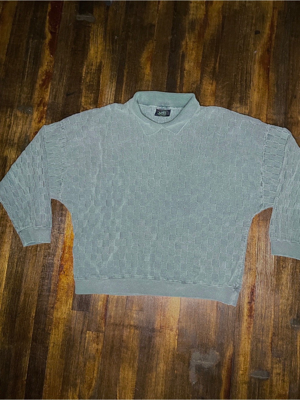 Vintage Men’s medium pullover cotton sweater M teal